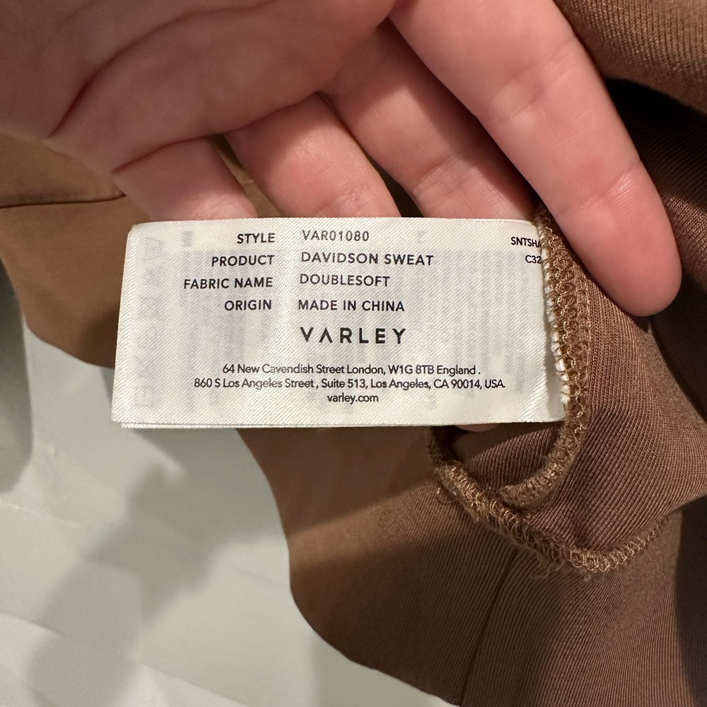 Varley Brown Half-Zip Pullover - image 3